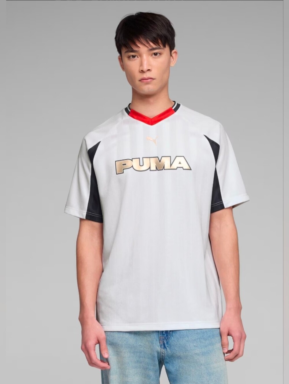 Puma Sport Heritage Men's Football Jersey White Small